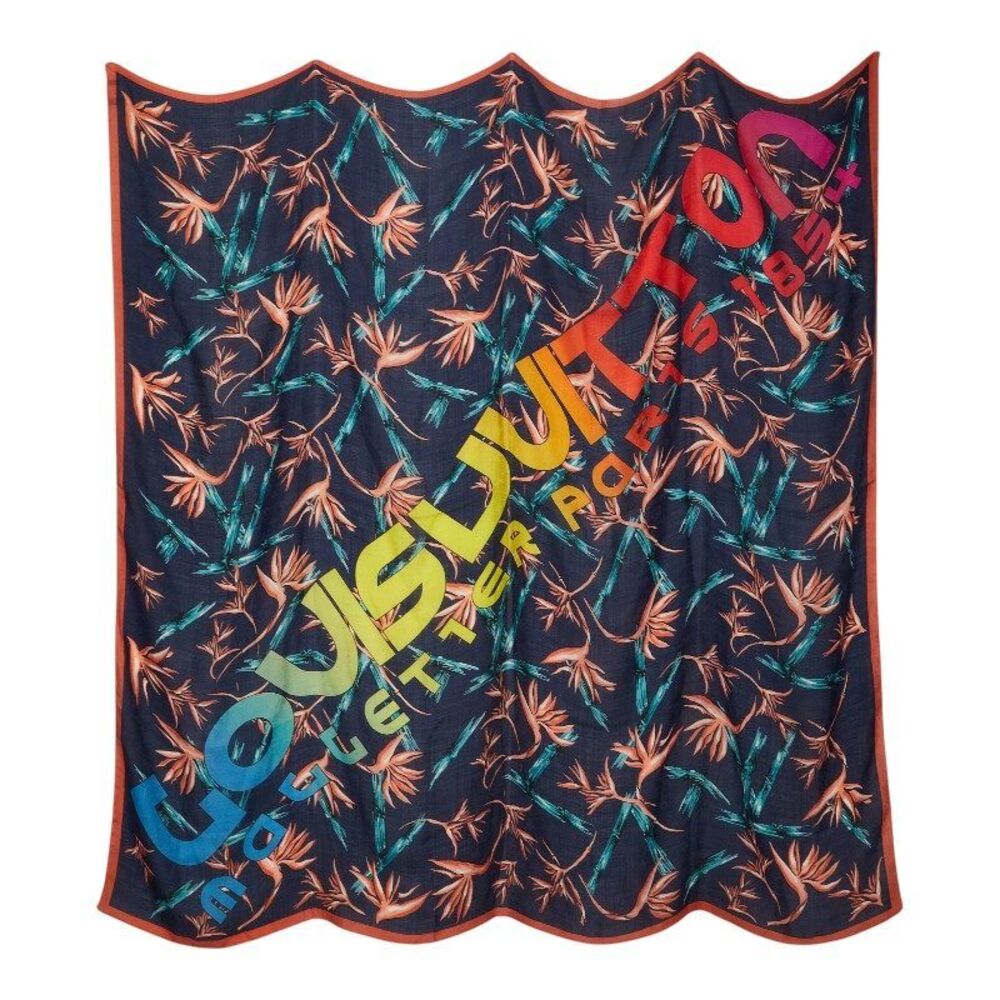 Louis Vuitton Etole Hawaiian Lily Silk Wool Cashmere Stole